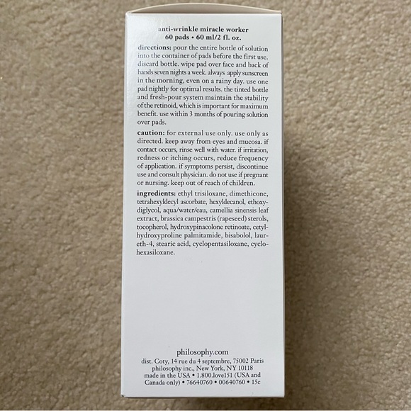philosophy anti-wrinkle miracle worker retinoid pads and solution - Picture 5 of 8